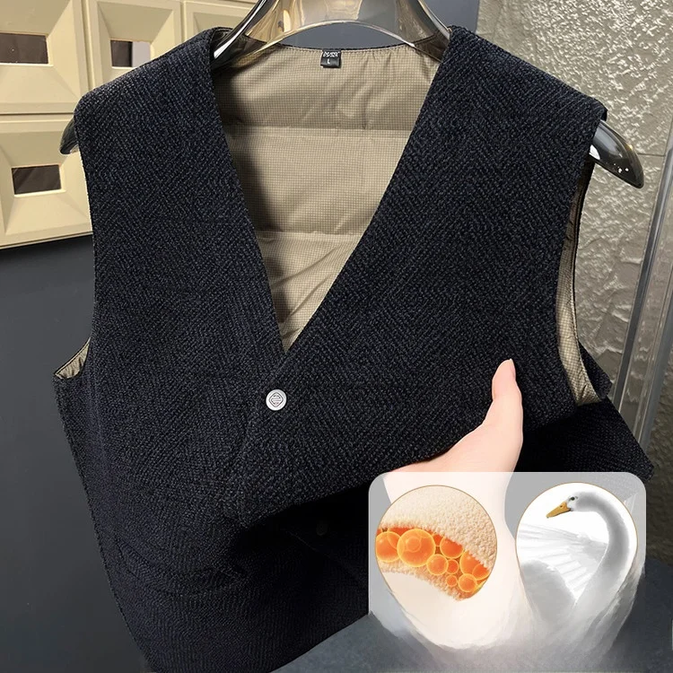 Men's V-Ne Vest Thiened Warm Casual Faion Urban Sle Winter Outerwear Comfortable Polyester Cotton Blend Jaet
Men's V-Ne Vest Thiened Warm Casual Faion Urban Sle Winter Outerwear Comfortable Polyester Cotton Blend Jaet