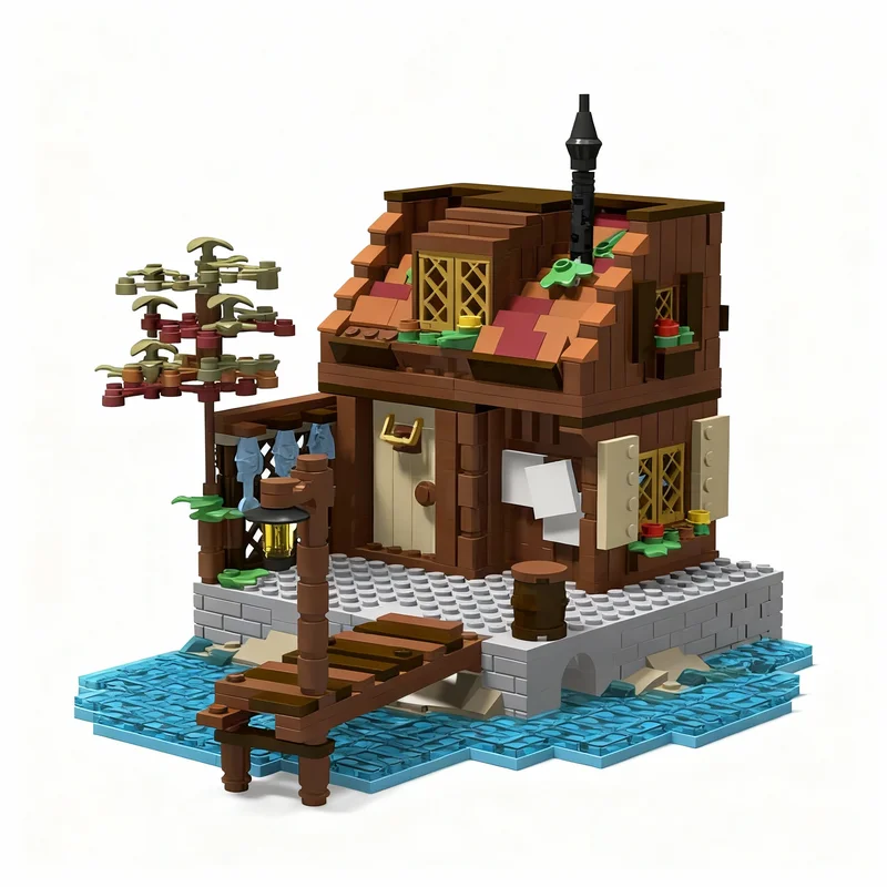 690PCS MOC Pirate Sailing Fisherman S Hut Outpost Model Creative Building Blocks Assembly Building Blocks Display Gift Home Set
690PCS MOC Pirate Sailing Fisherman S Hut Outpost Model Creative Building Blocks Assembly Building Blocks Display Gift Home Set