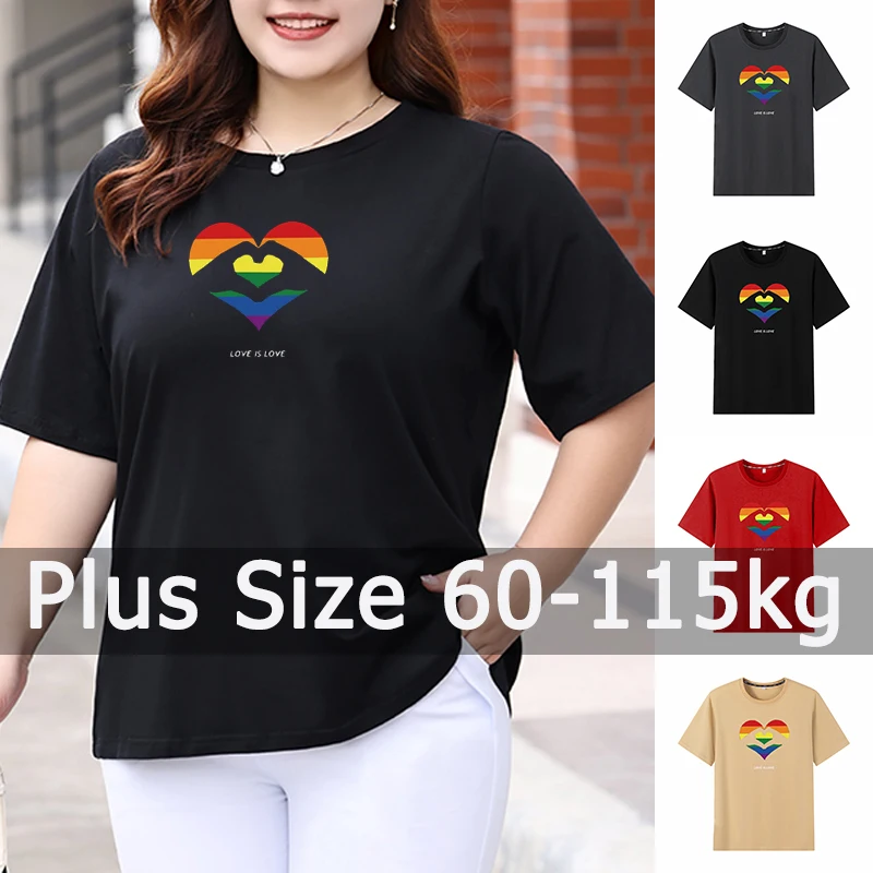 Printed T-shirts Women Plus Size 3XL 4XL 5XL 60-115kg Spring Summer Tops Big Size Plus Size Women Clothing 티셔츠 빅사이즈 여성의류 Mujer
Printed T-shirts Women Plus Size 3XL 4XL 5XL 60-115kg Spring Summer Tops Big Size Plus Size Women Clothing 티셔츠 빅사이즈 여성의류 Mujer