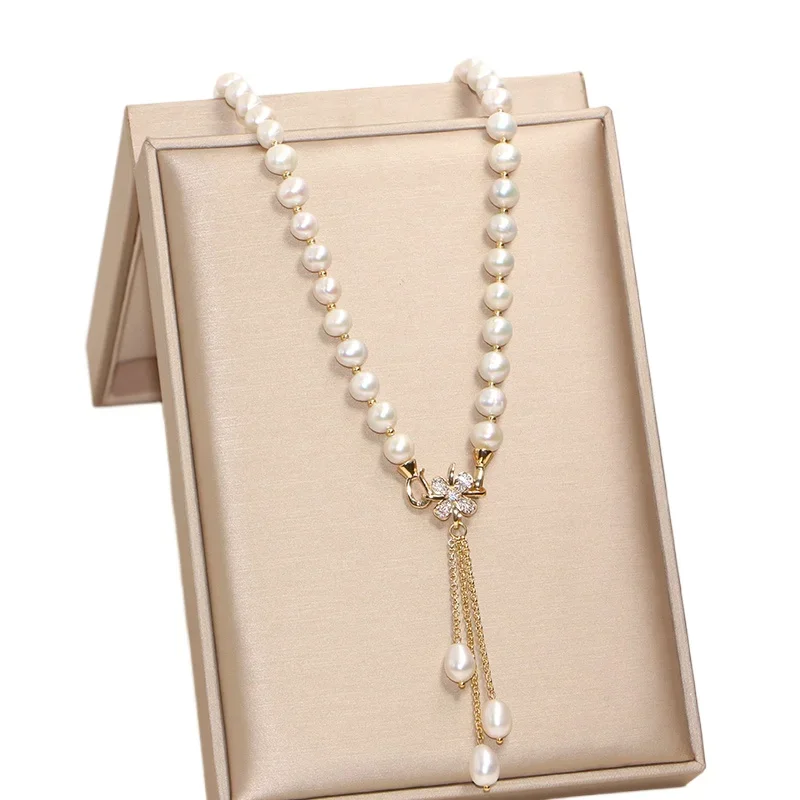 Flowers Natural Freshwater Pearl Necklace Women's New Premium Sweater Chain Long Sweater Accessories Autumn and Winter
Flowers Natural Freshwater Pearl Necklace Women's New Premium Sweater Chain Long Sweater Accessories Autumn and Winter
