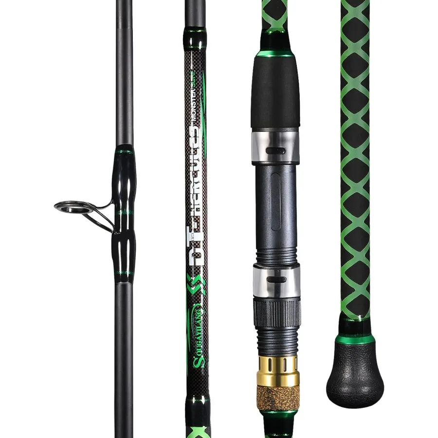 Surf Spinning Fishing Rod Carbon Travel for Beach Saltwater 2 Pieces 9' 10' 11' 12' Surf Rod Lightweight Portable D
Surf Spinning Fishing Rod Carbon Travel for Beach Saltwater 2 Pieces 9' 10' 11' 12' Surf Rod Lightweight Portable D