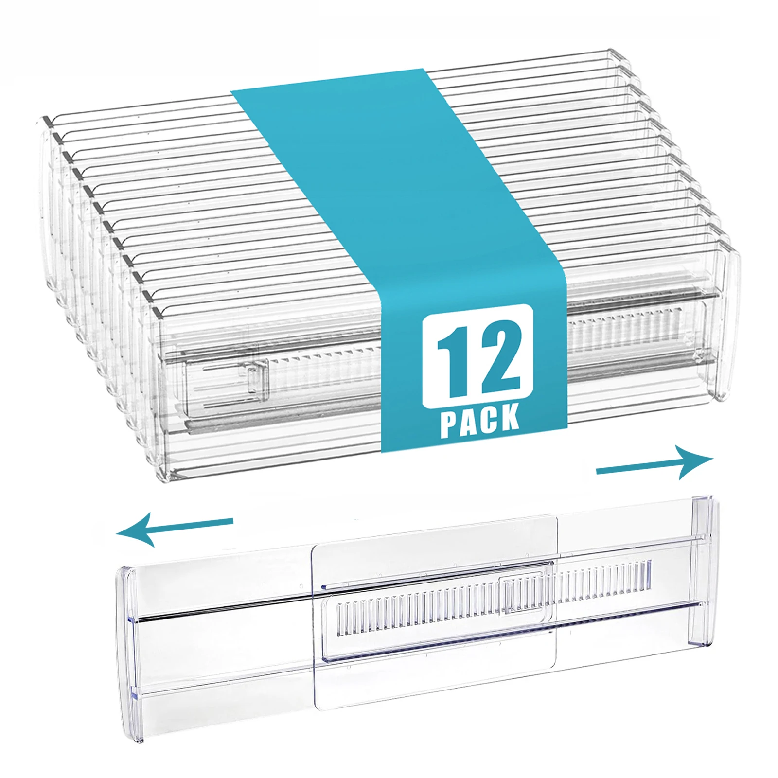 Drawer Dividers 12 Pack, Expan Drawer Organizer, Suitable For Kitchen, Bedroom, Dresser And Office Storage, Easy to Install
Drawer Dividers 12 Pack, Expan Drawer Organizer, Suitable For Kitchen, Bedroom, Dresser And Office Storage, Easy to Install