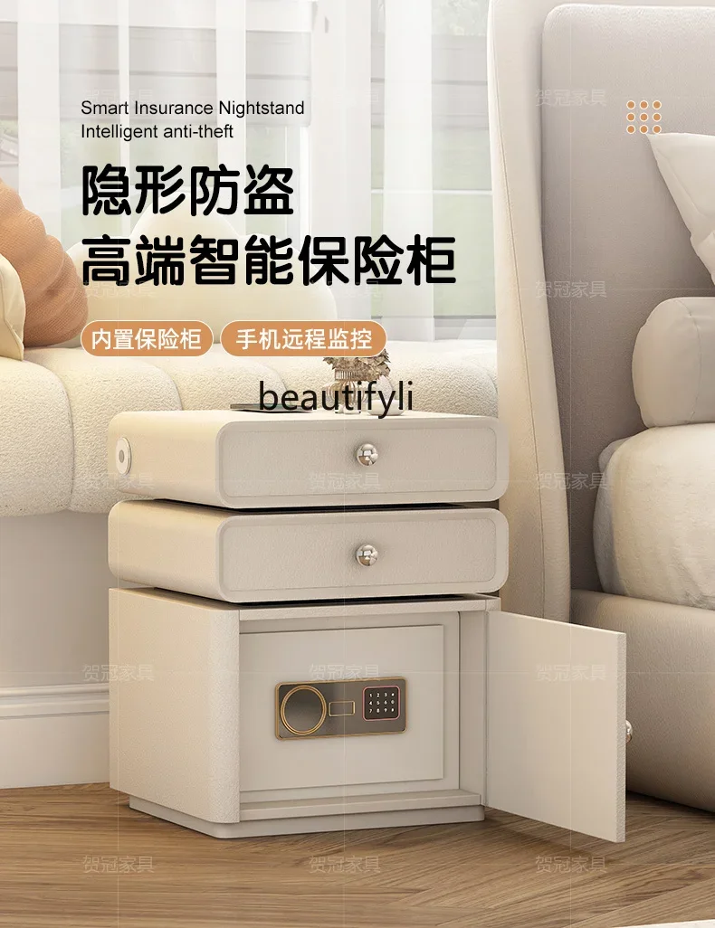 Modern Minimalist Multi-Functional Practical Bedside Table with Safe Box High-End Smart Bedside Table
Modern Minimalist Multi-Functional Practical Bedside Table with Safe Box High-End Smart Bedside Table