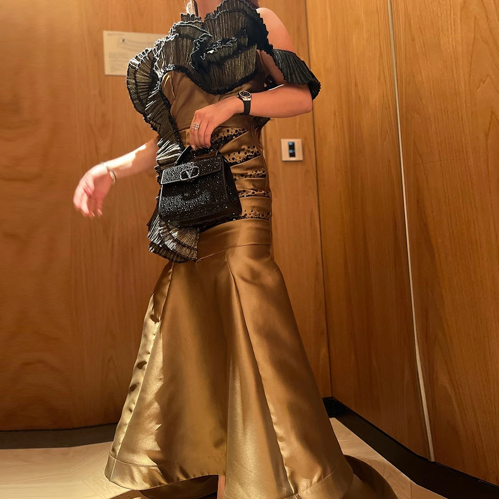 Customized Exquisite Mermaid Off The Shoulder Satin Evening Dresses Fashion Floor Length Strapless Short Sleeves платье вечернее
Customized Exquisite Mermaid Off The Shoulder Satin Evening Dresses Fashion Floor Length Strapless Short Sleeves платье вечернее
