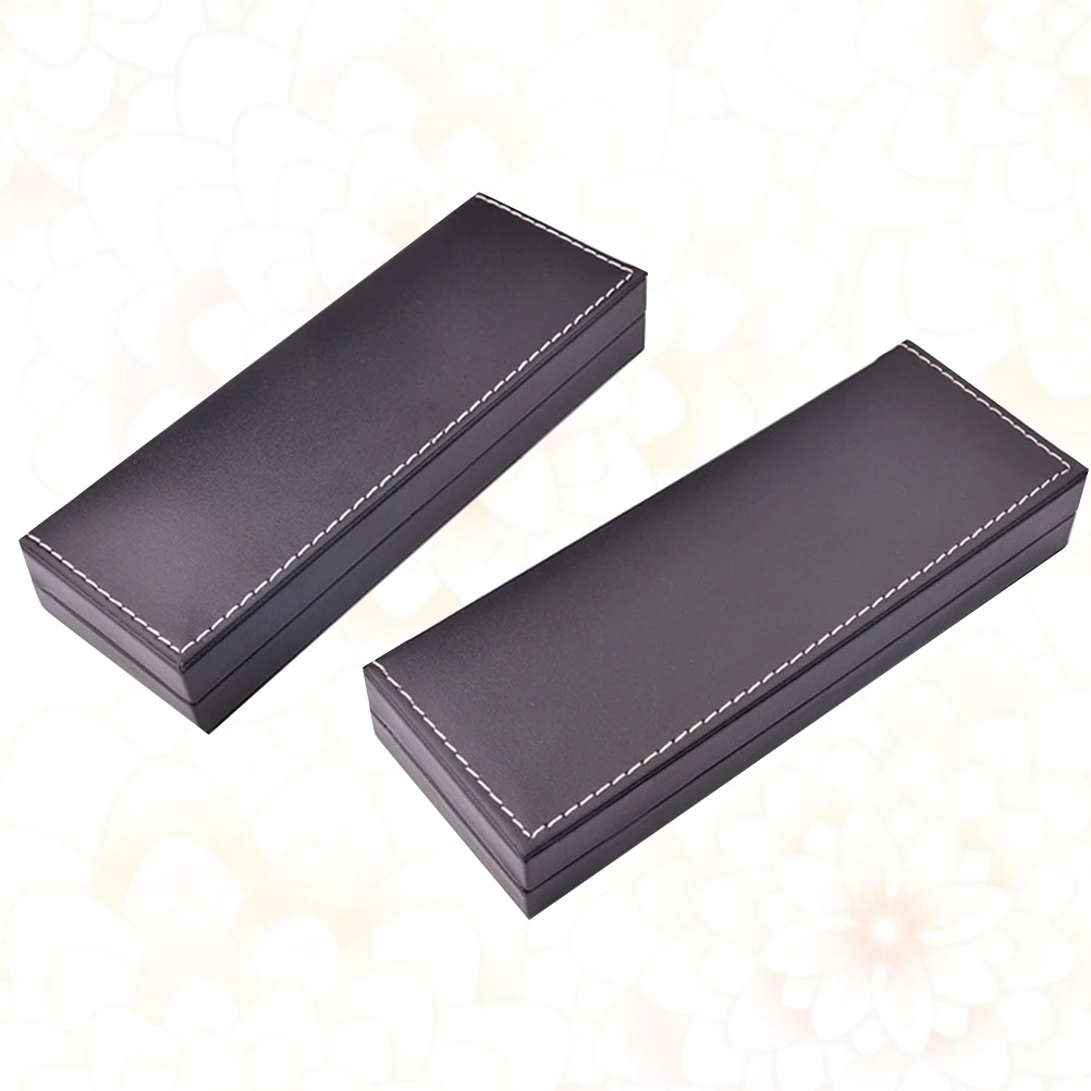 2pcs PU Pen Box Fashionable Portable Gift Boxes Stationery Box Container for Business(Black)
2pcs PU Pen Box Fashionable Portable Gift Boxes Stationery Box Container for Business(Black)