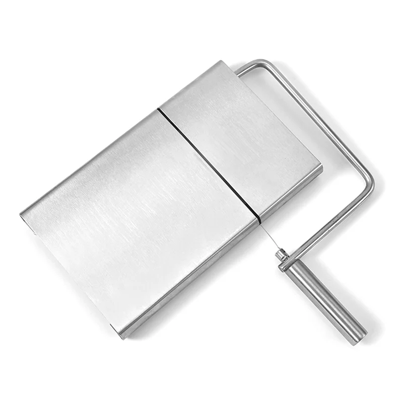 ABMI-Stainless Steel Cheese Slicer With 5 Replacement-Wires Cheese Cutter For Block Cheese Metal Cheese Slicer Cutting Board,
ABMI-Stainless Steel Cheese Slicer With 5 Replacement-Wires Cheese Cutter For Block Cheese Metal Cheese Slicer Cutting Board,