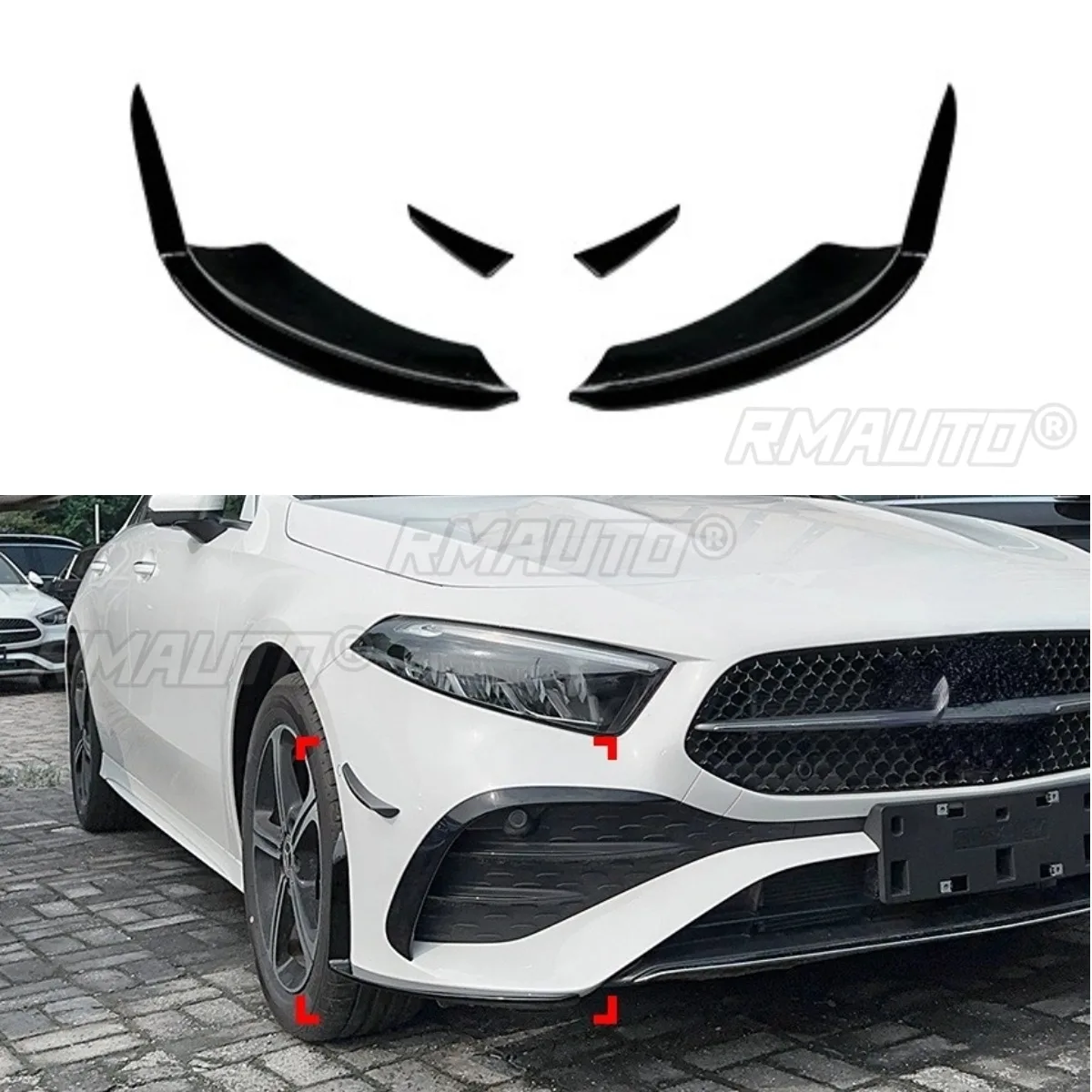 For Benz A-Class Front Bumper Side Splitter For Benz A-Class W177 A180 A200 A35 2023+ Front Bumper Splitters Diffuser Body Kit
For Benz A-Class Front Bumper Side Splitter For Benz A-Class W177 A180 A200 A35 2023+ Front Bumper Splitters Diffuser Body Kit