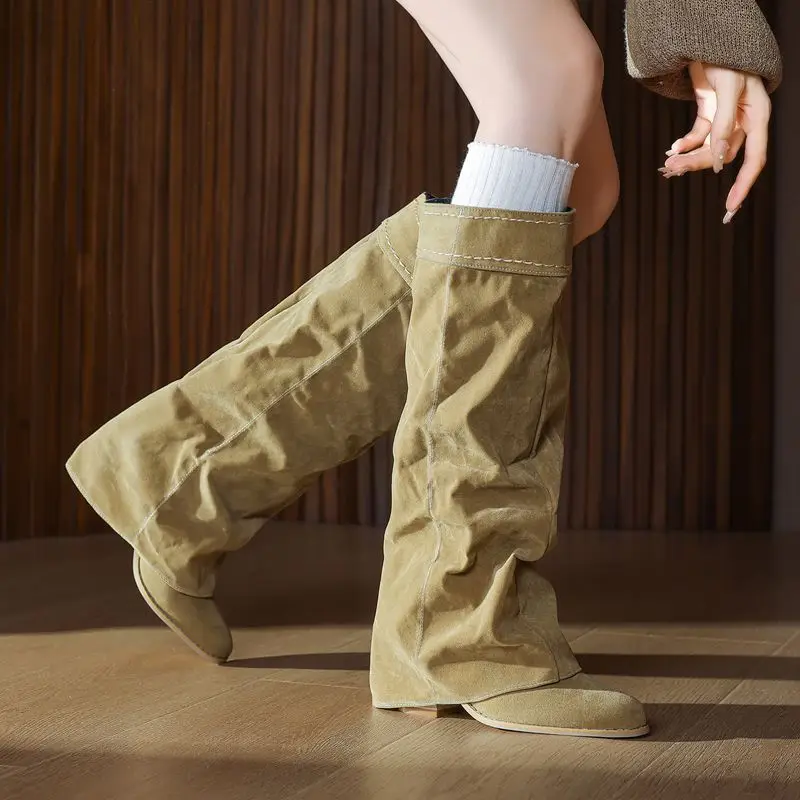 ORCHA LISA Fashion 2025 New Design Women's Knee High Boots Round Toe 7cm Block Heel Slip On Flock Suede Plus Size 42-44 Dating
ORCHA LISA Fashion 2025 New Design Women's Knee High Boots Round Toe 7cm Block Heel Slip On Flock Suede Plus Size 42-44 Dating