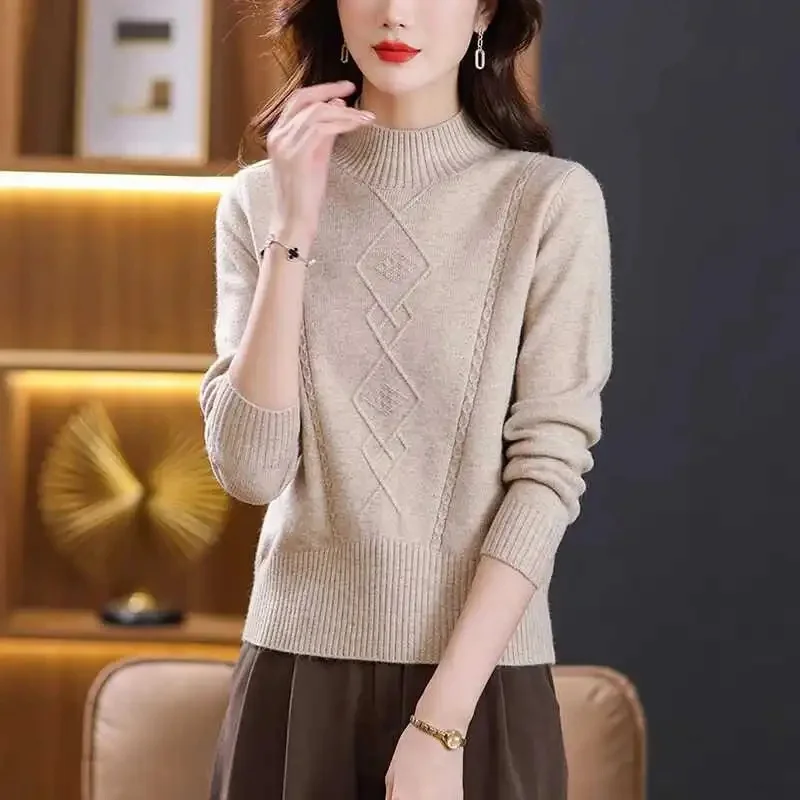 Autumn Winter Women Sweaters Turtleneck Long Sleeve Thick Warm Pullovers Fashion Korean Knitwears Basic Jumpers
Autumn Winter Women Sweaters Turtleneck Long Sleeve Thick Warm Pullovers Fashion Korean Knitwears Basic Jumpers