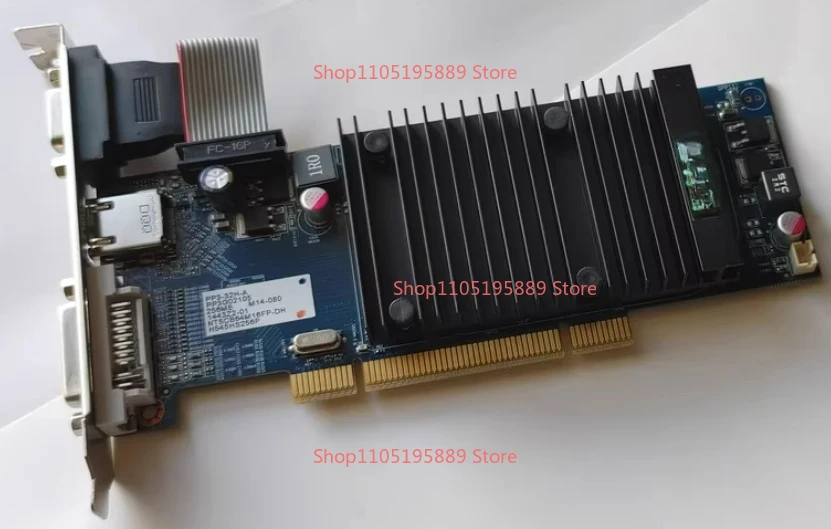 For HIS PP3-32H-A 256MB industrial graphics card, old PCI interface, with VGA HDMI DVI output
For HIS PP3-32H-A 256MB industrial graphics card, old PCI interface, with VGA HDMI DVI output