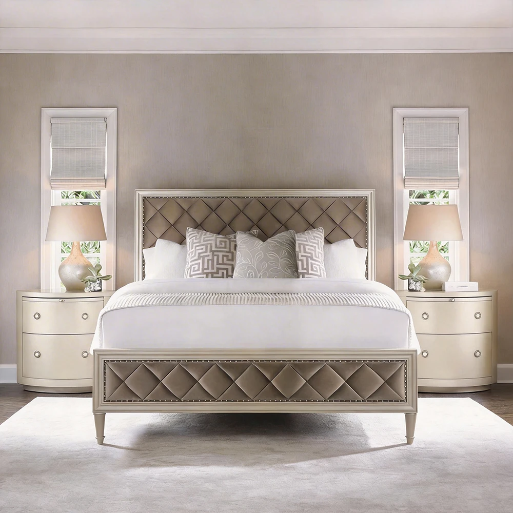 #Luxury Classic American Style Antique Bedroom Set Fabric King Queen Size Bed Frame For Home Hotel & Villa Bedroom Furniture
#Luxury Classic American Style Antique Bedroom Set Fabric King Queen Size Bed Frame For Home Hotel & Villa Bedroom Furniture