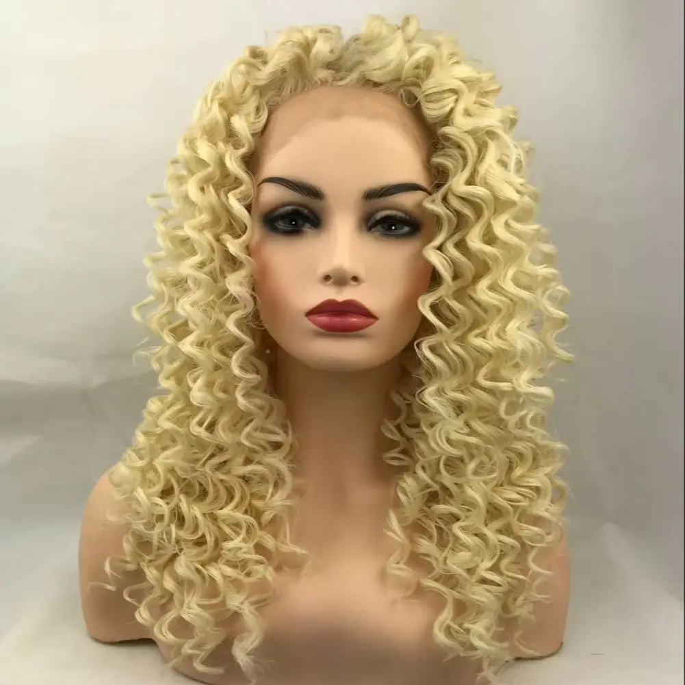Fashiomag Afro Long Kinky Curly Blonde #613 Lace Front Heat Resistant Fiber Wigs Women Soft Naturall
Fashiomag Afro Long Kinky Curly Blonde #613 Lace Front Heat Resistant Fiber Wigs Women Soft Naturall