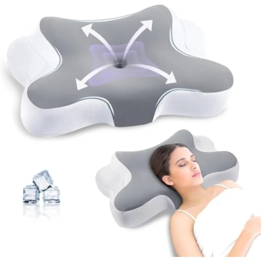 Cervical Pillow for Neck and Shoulder, Contour Memory Foam Pillow, Ergonomic Neck Support Pillow for Side Back Stomach Sleepers
Cervical Pillow for Neck and Shoulder, Contour Memory Foam Pillow, Ergonomic Neck Support Pillow for Side Back Stomach Sleepers