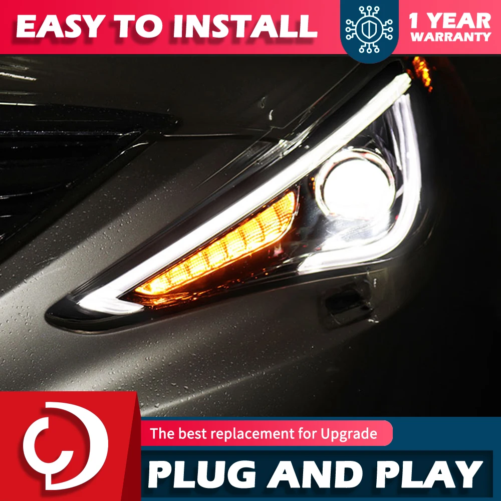 Car Lights For Sonata 8 2011-2015 8th LED Headlights DRL Dynamic Turn Signal Lamp Projector Lens Style Accessories Upgrade
Car Lights For Sonata 8 2011-2015 8th LED Headlights DRL Dynamic Turn Signal Lamp Projector Lens Style Accessories Upgrade