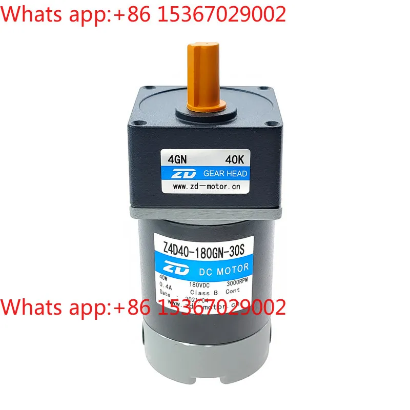 Двигатель постоянного тока Z4D40-180GN/30S-4GN40K 180В 40Вт, специальная модель для оборудования льдогенераторов
Двигатель постоянного тока Z4D40-180GN/30S-4GN40K 180В 40Вт, специальная модель для оборудования льдогенераторов