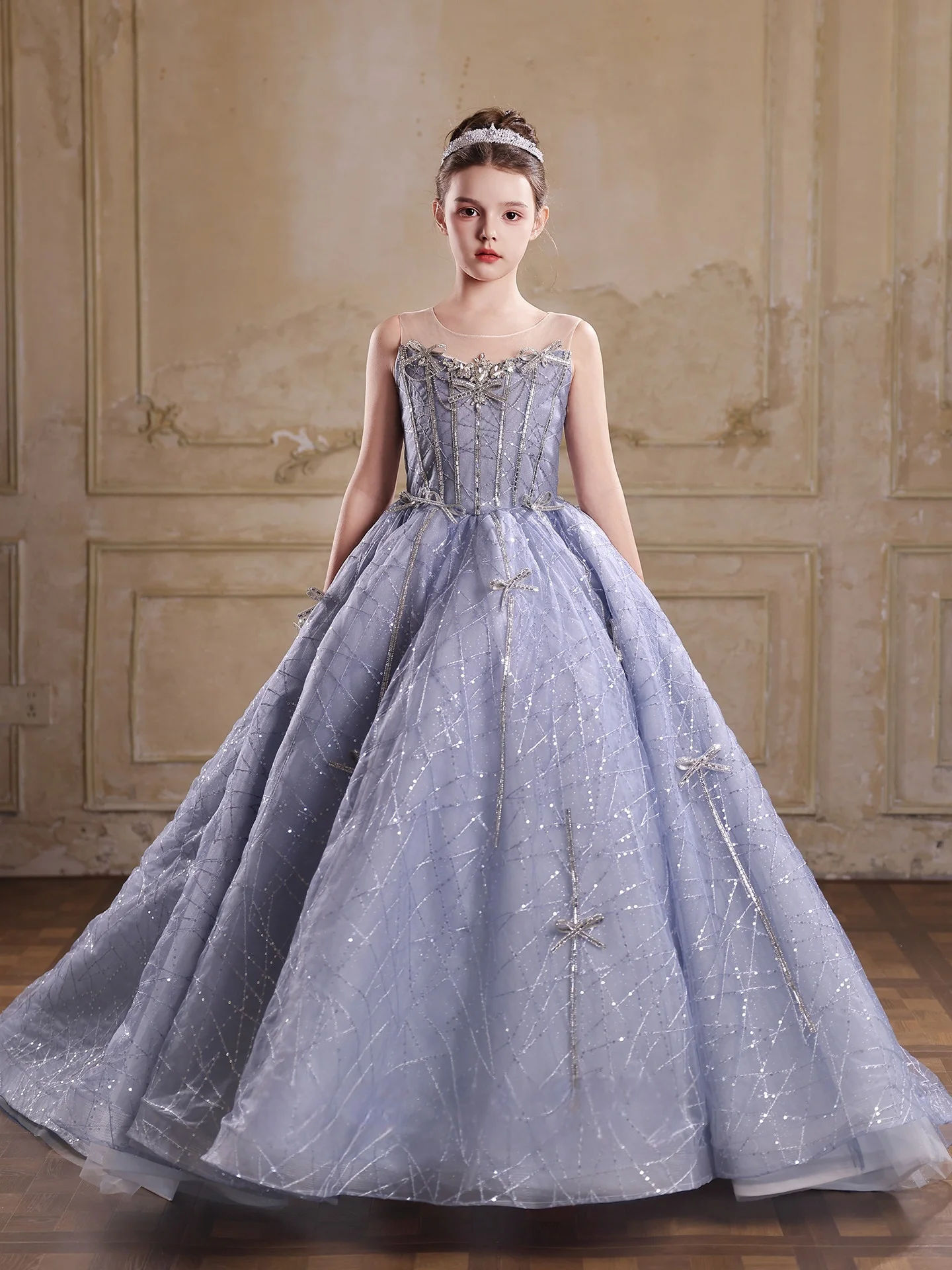 Custom JDY High Sheer Neck Beaded Bow Sequin Tulle Flower Girl Dress Wedding Gown Birthday Party Pageant Dress فساتين اطفال
Custom JDY High Sheer Neck Beaded Bow Sequin Tulle Flower Girl Dress Wedding Gown Birthday Party Pageant Dress فساتين اطفال