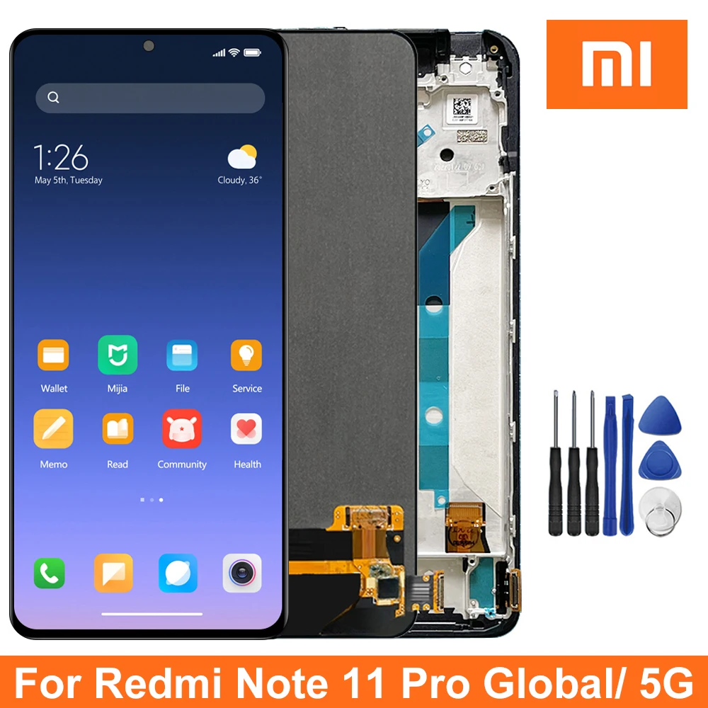 Original Redmi Note 11 Pro (Global) 2201116TG Display, For Xiaomi Redmi Note 11 Pro 5G Digital LCD Display Touch Screen Assembly
Original Redmi Note 11 Pro (Global) 2201116TG Display, For Xiaomi Redmi Note 11 Pro 5G Digital LCD Display Touch Screen Assembly