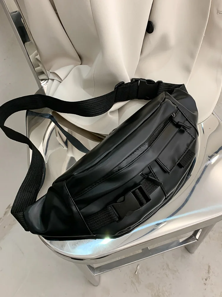 Women's Chest Bag 2022 Trend Solid Color Soft PU Leather Texture Crossbody Waist Bags Female Casual Harajuku Fanny Pack
Women's Chest Bag 2022 Trend Solid Color Soft PU Leather Texture Crossbody Waist Bags Female Casual Harajuku Fanny Pack