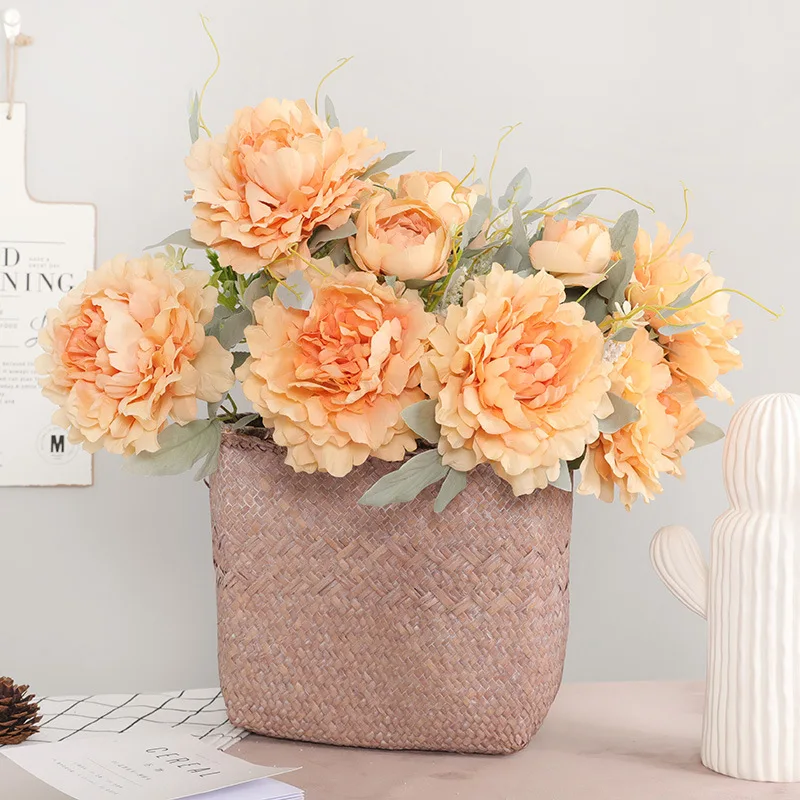 12 Heads Artificial Peony Flower Wedding Decoration Simulation Handmade DIY Flower Bouquet Home Room Decor Photo Props
12 Heads Artificial Peony Flower Wedding Decoration Simulation Handmade DIY Flower Bouquet Home Room Decor Photo Props