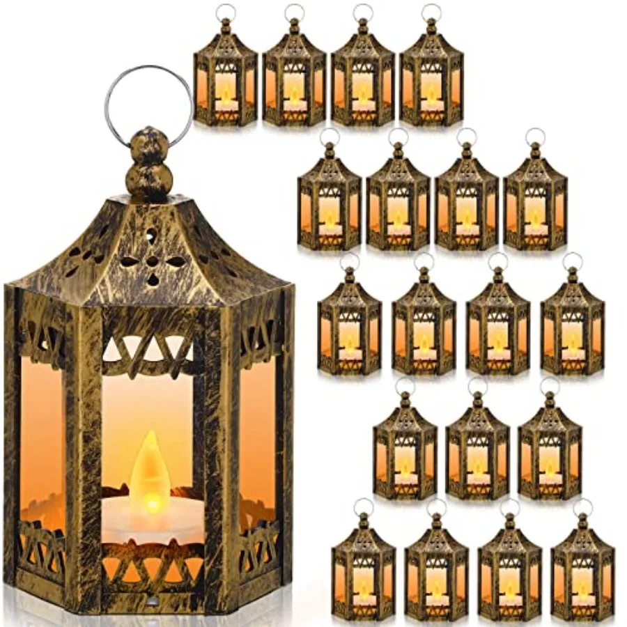 30 Pcs Mini Vintage Lantern Decorative 4.3 Inch Wedding Table Centerpiece LED Candles Lamp Battery Powered Hanging Tealight Lan
30 Pcs Mini Vintage Lantern Decorative 4.3 Inch Wedding Table Centerpiece LED Candles Lamp Battery Powered Hanging Tealight Lan