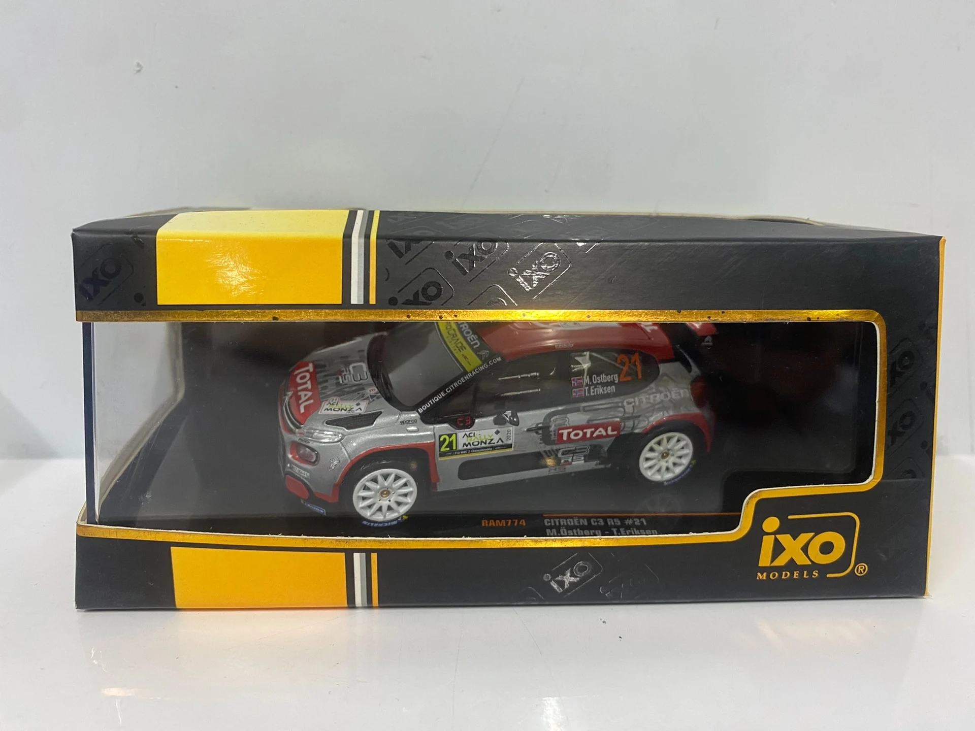 Diecast IXO 1/43 Scale Citroen C3 R5 Monza 2020 Citroen Car Model Collectible Toy Gift Souvenir Display Ornament
Diecast IXO 1/43 Scale Citroen C3 R5 Monza 2020 Citroen Car Model Collectible Toy Gift Souvenir Display Ornament