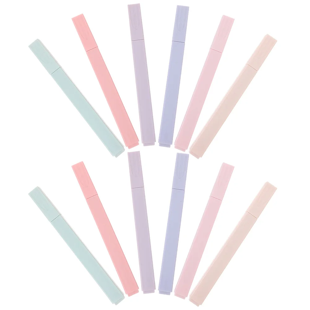 12pcs Highlighters Colorful Hand Account Pens Soft Tip Markers Study Fluorescent Book Note Journal Drawing Pens Scrapbook
12pcs Highlighters Colorful Hand Account Pens Soft Tip Markers Study Fluorescent Book Note Journal Drawing Pens Scrapbook