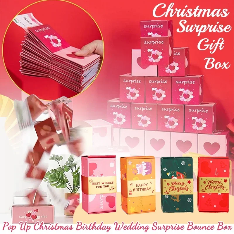 Christmas Surprise Box Explosion Gift Creating The Most Interactive Envelope Bounce Creative Diy Folding Paper Money Box for Kid
Christmas Surprise Box Explosion Gift Creating The Most Interactive Envelope Bounce Creative Diy Folding Paper Money Box for Kid