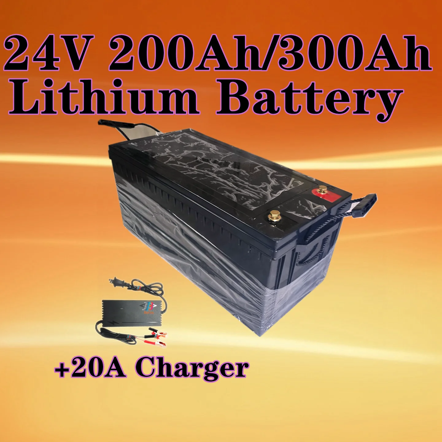 Teswatts Strong 24V 200Ah 300Ah Lithium Battery Pack 3.7v Li Ion Cell With 100A Bms +20A Charger
Teswatts Strong 24V 200Ah 300Ah Lithium Battery Pack 3.7v Li Ion Cell With 100A Bms +20A Charger
