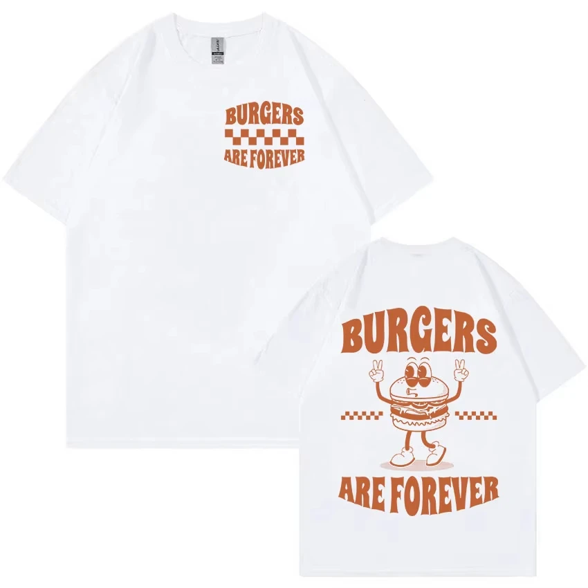 Burger Are Forever Funny Meme T Shirt Men Women Tops Cartoon Retro Harajuku T-shirts 100% Cotton Oversized T-shirt Cute Clothing
Burger Are Forever Funny Meme T Shirt Men Women Tops Cartoon Retro Harajuku T-shirts 100% Cotton Oversized T-shirt Cute Clothing