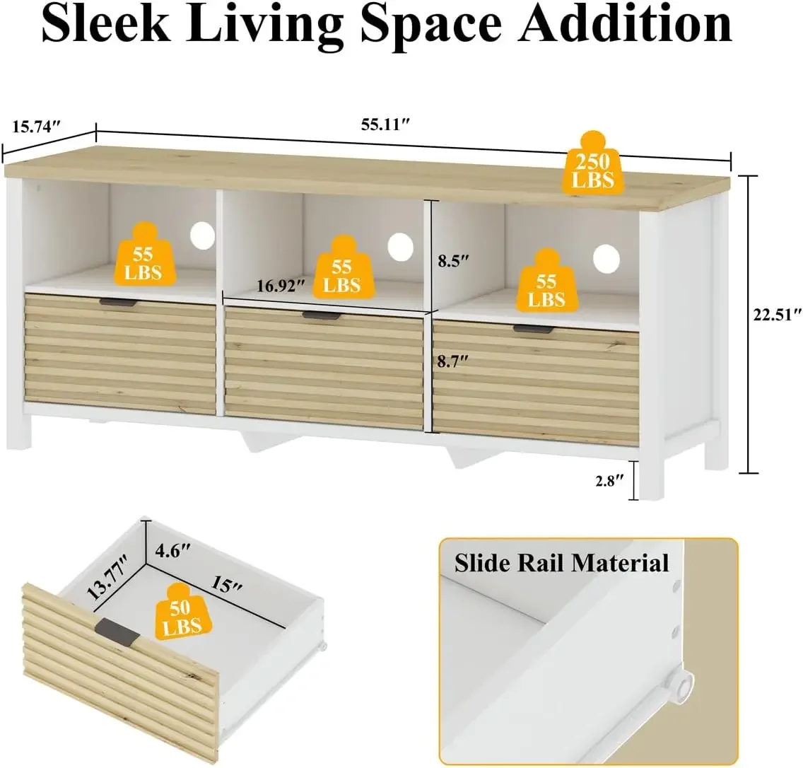 Hot sale.TV Stand for 65/55/50 Inch TVs, Fluted Wood Media Console for Living Room Bedroom, Farmhouse Entertainment Center
Hot sale.TV Stand for 65/55/50 Inch TVs, Fluted Wood Media Console for Living Room Bedroom, Farmhouse Entertainment Center