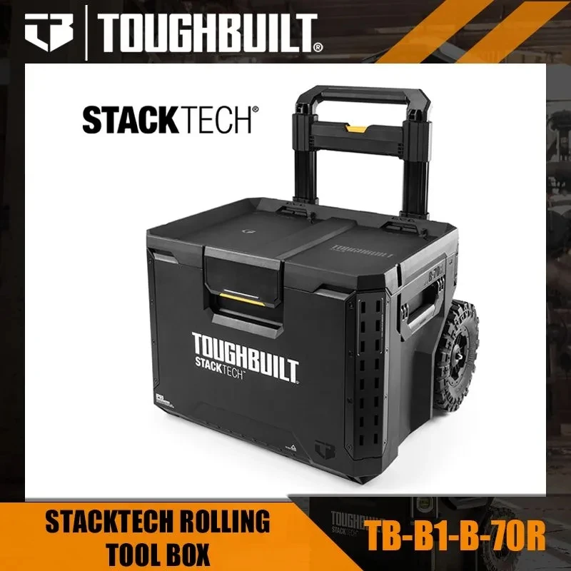 TOUGHBUILT Stackable Pull Rod Toolbox Multi functional Storage Stacked Box TB-B1-B-70R
TOUGHBUILT Stackable Pull Rod Toolbox Multi functional Storage Stacked Box TB-B1-B-70R