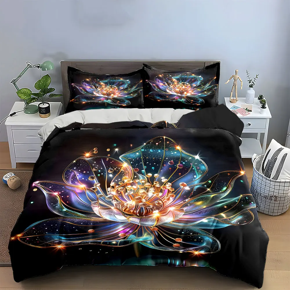 Decorative Floral Art Set Bedding Set with 1 Duvet Cover 2 Pillowcases Single Double King Queen, Gift
Decorative Floral Art Set Bedding Set with 1 Duvet Cover 2 Pillowcases Single Double King Queen, Gift