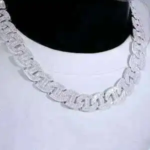 15mm Vvs Moissanite Custom Day Buckle 15mm Cuban Chain 925 Silver Cuban Link Chain
15mm Vvs Moissanite Custom Day Buckle 15mm Cuban Chain 925 Silver Cuban Link Chain