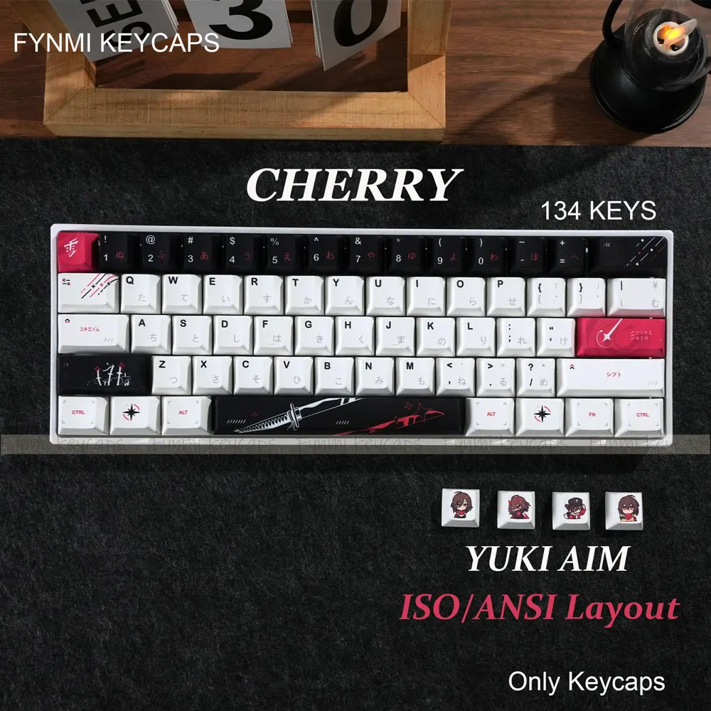 Hot Anime Yuki Aim Keycaps ANSI Layout Cherry Profile 5 Sides Dye Sublimation PBT Keycaps for Mechanical Keyboard
Hot Anime Yuki Aim Keycaps ANSI Layout Cherry Profile 5 Sides Dye Sublimation PBT Keycaps for Mechanical Keyboard