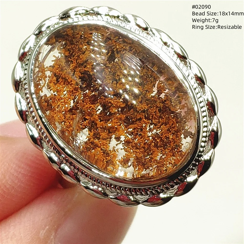 Natural Colorful Phantom Oval Adjustable Ring Women Men 925 Silver Bead Orange Green Phantom Women Men Jewelry AAAAAA
Natural Colorful Phantom Oval Adjustable Ring Women Men 925 Silver Bead Orange Green Phantom Women Men Jewelry AAAAAA