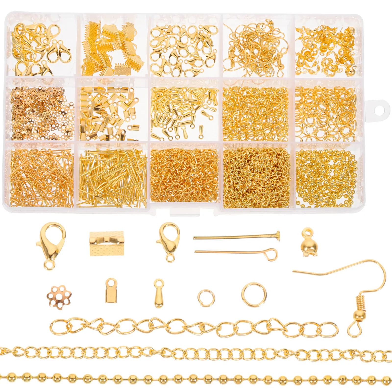 1 Box Jewelry Making Kit DIY Necklace Bracelet Material Set Long-Lasting Iron Jewelry Supply Necklace Parts Bracelet Making
1 Box Jewelry Making Kit DIY Necklace Bracelet Material Set Long-Lasting Iron Jewelry Supply Necklace Parts Bracelet Making