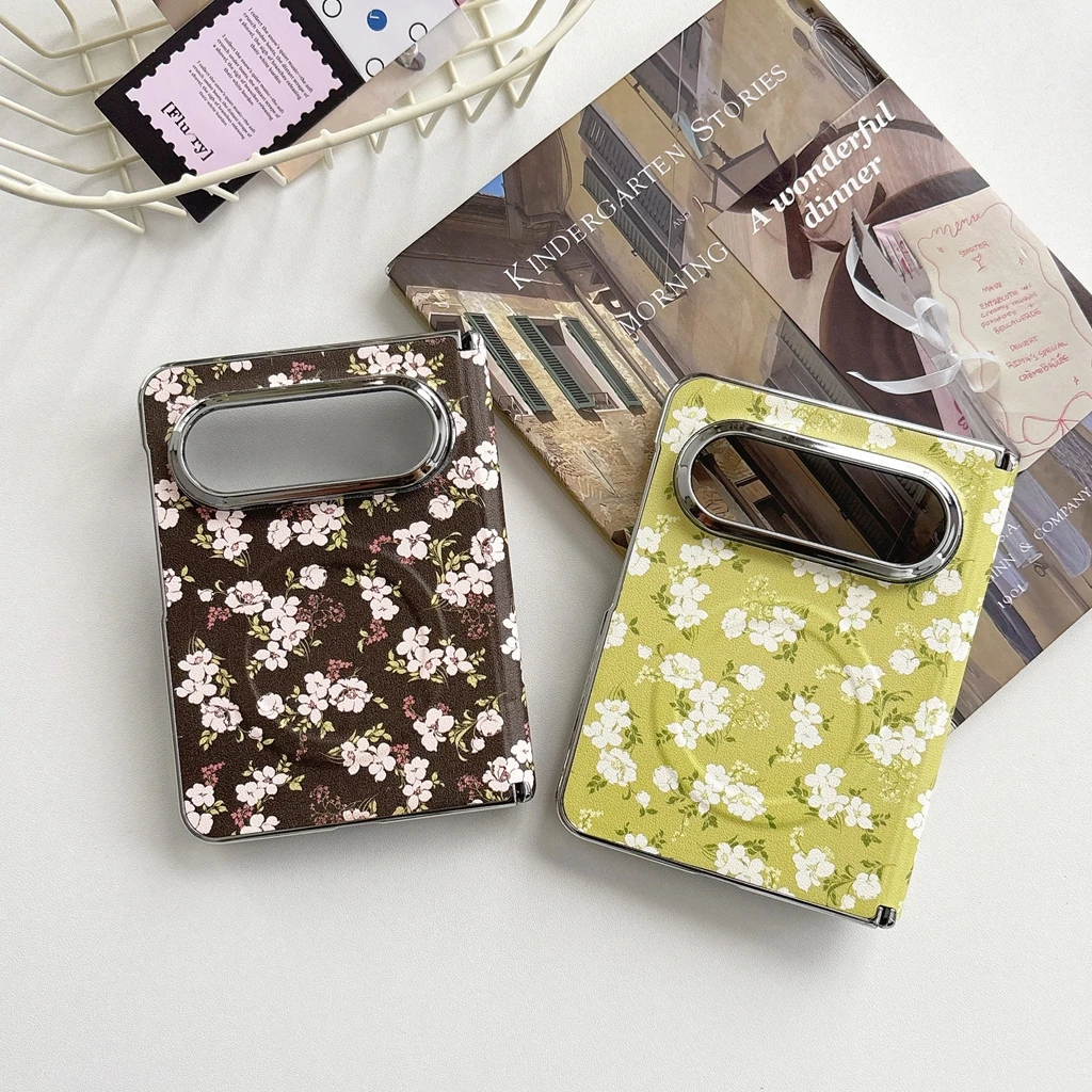 Vintage Elegant Brown Green Flower Print Faux Leather Magnetic Protect Phone Cover Case for Huawei Pura X Max (Only Back Cover)
Vintage Elegant Brown Green Flower Print Faux Leather Magnetic Protect Phone Cover Case for Huawei Pura X Max (Only Back Cover)