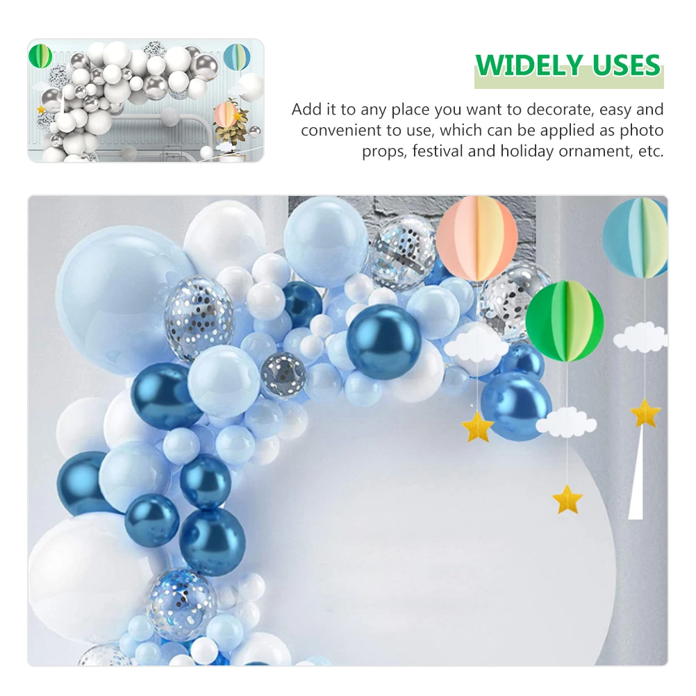 4Pcs Ball Hanging Decor Beautiful Color Foldable Birthday Party Wedding Holiday Decor Hot Air Balloon Centerpieces Ceiling
4Pcs Ball Hanging Decor Beautiful Color Foldable Birthday Party Wedding Holiday Decor Hot Air Balloon Centerpieces Ceiling