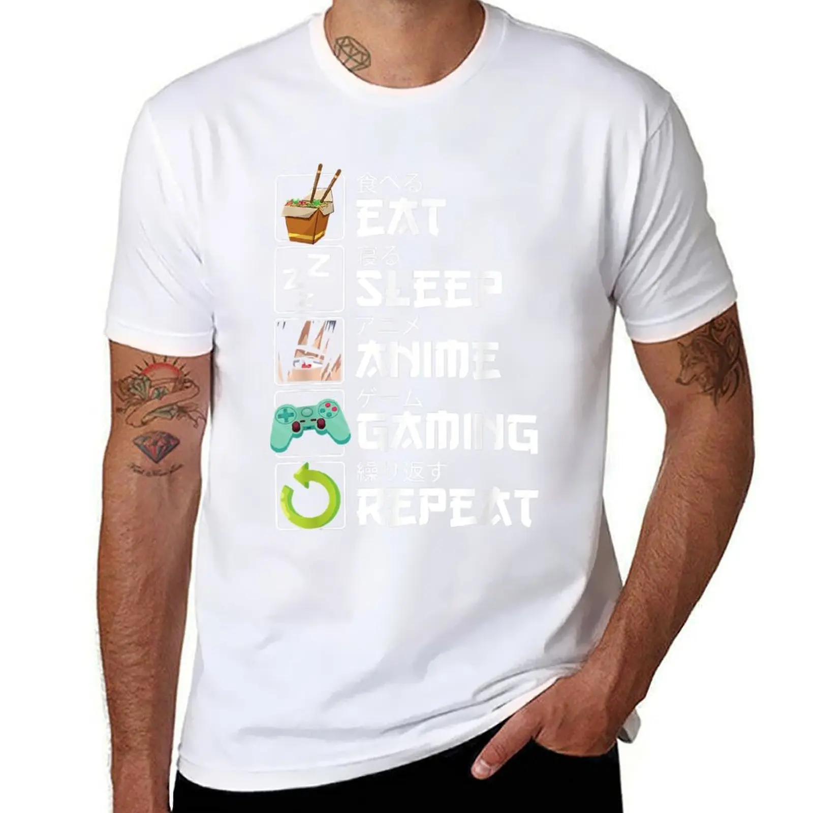Eat Sleep Anime Gaming Repeat Kawaii Otaku Anime Manga T-Shirt t shirt man plain man t shirt cotton T-Shirt
Eat Sleep Anime Gaming Repeat Kawaii Otaku Anime Manga T-Shirt t shirt man plain man t shirt cotton T-Shirt
