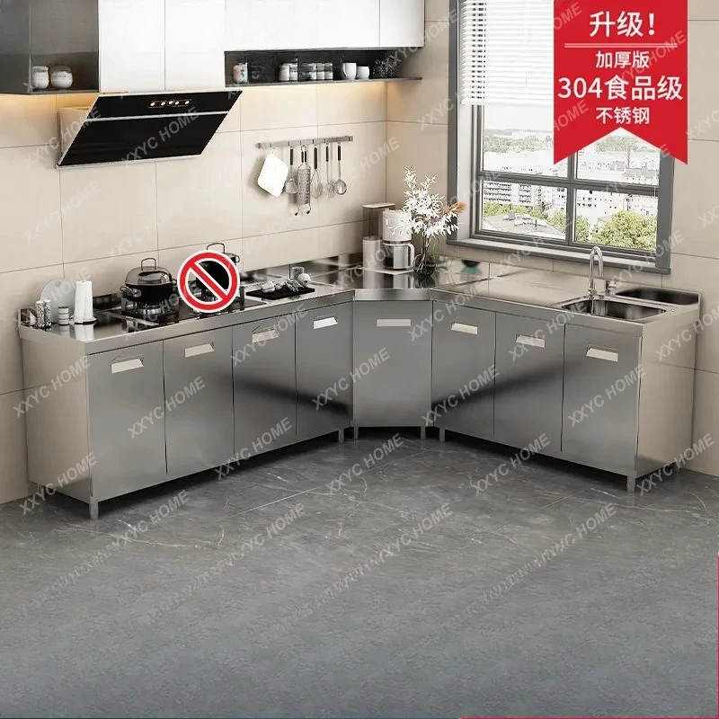 MM 304 stainless steel kitchen cabinet, household modern stove integrated rural kitchen storage bowl cabinet
MM 304 stainless steel kitchen cabinet, household modern stove integrated rural kitchen storage bowl cabinet