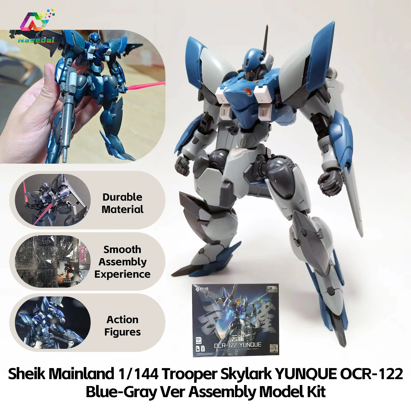 Sheik Mainland 1/144 Trooper Skylark YUNQUE OCR-122 Assembly Model Kits Blue-Gray/Combat Color Ver Figure Toy Collection Gift
Sheik Mainland 1/144 Trooper Skylark YUNQUE OCR-122 Assembly Model Kits Blue-Gray/Combat Color Ver Figure Toy Collection Gift