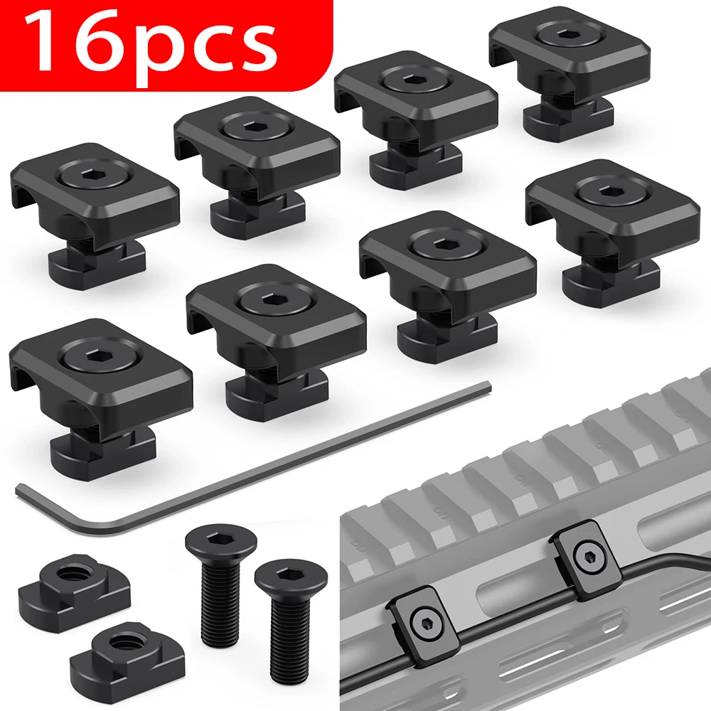 8-16 PCS Pressure Switch Cable Guides Compatible with M-LOK System Flashlight Laser Wire Management Clips with M-LOK System
8-16 PCS Pressure Switch Cable Guides Compatible with M-LOK System Flashlight Laser Wire Management Clips with M-LOK System