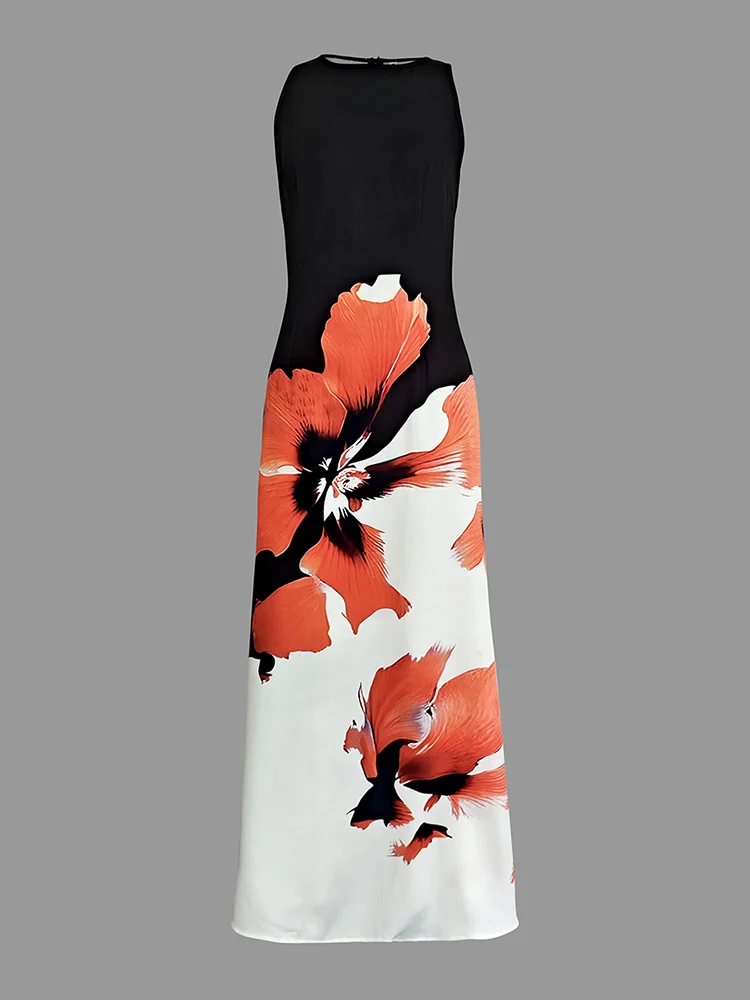 Krismile Skinny Sleeveless Flower Print Dress Women's Evening Dresses Elegant Sexy Outfit Black White Flowers Party Dress Robe
Krismile Skinny Sleeveless Flower Print Dress Women's Evening Dresses Elegant Sexy Outfit Black White Flowers Party Dress Robe
