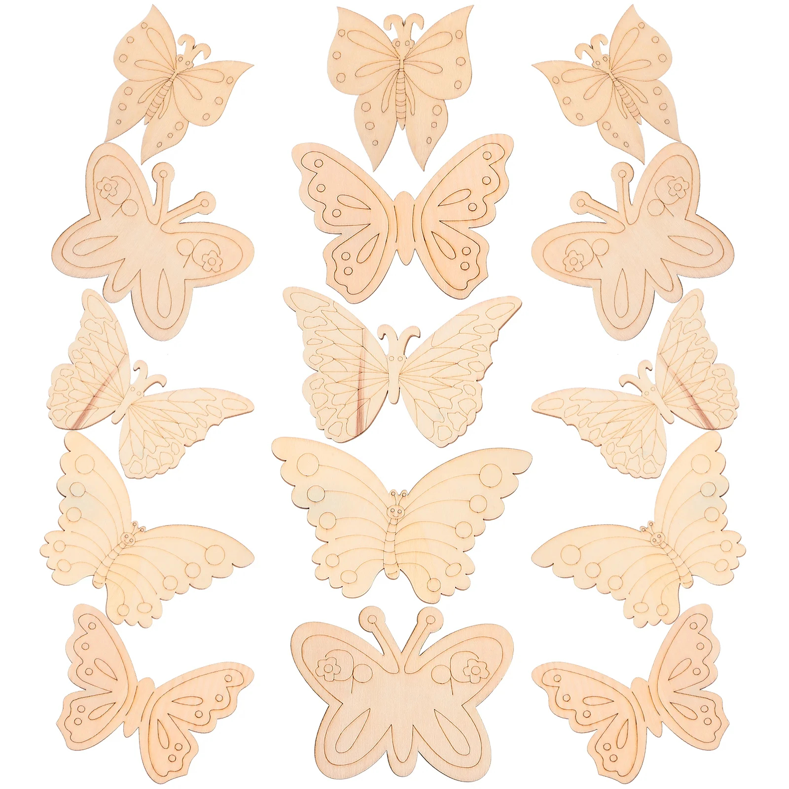 25 Pcs Wood Butterfly Cutouts Unfinished Blank Wooden Slices for DIY Crafts Painting Home Decor Sewing Tools Accessories
25 Pcs Wood Butterfly Cutouts Unfinished Blank Wooden Slices for DIY Crafts Painting Home Decor Sewing Tools Accessories
