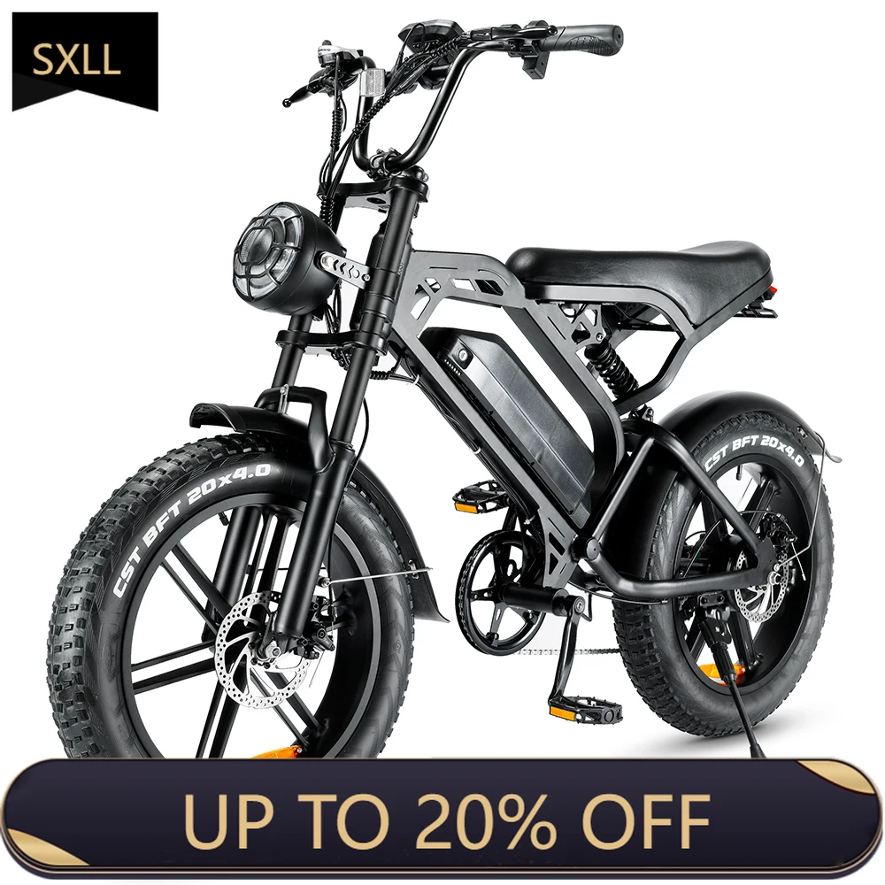 SXLL 1000 watt electric bike with 48V 15Ah battery 20 inch fat tires adult electric bike
SXLL 1000 watt electric bike with 48V 15Ah battery 20 inch fat tires adult electric bike