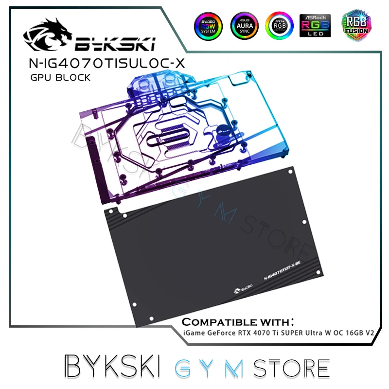 Bykski Video Card Water Cooler For iGame RTX 4070Ti OC 16GB V2 GPU Block 5V ARGB sync, N-IG4070TISULOC-X
Bykski Video Card Water Cooler For iGame RTX 4070Ti OC 16GB V2 GPU Block 5V ARGB sync, N-IG4070TISULOC-X