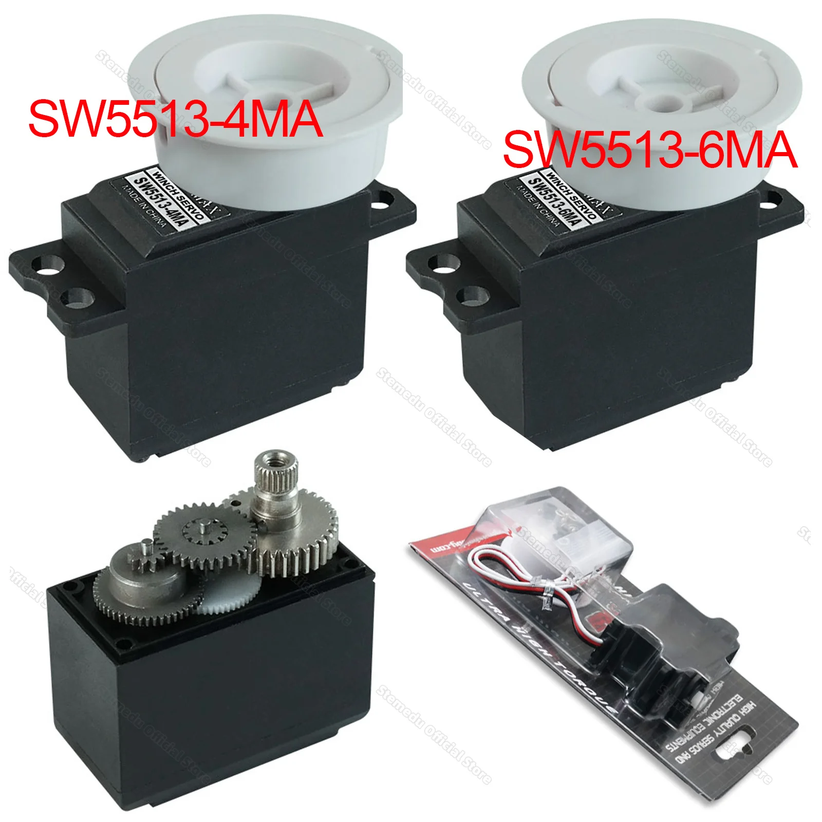 High Quality Kingmax Servos SW5513-6MA SW5513-4MA 55g 10kg.cm Analog Full Metal Gears Sail Winch Boat Servo RC Models Spare Part
High Quality Kingmax Servos SW5513-6MA SW5513-4MA 55g 10kg.cm Analog Full Metal Gears Sail Winch Boat Servo RC Models Spare Part