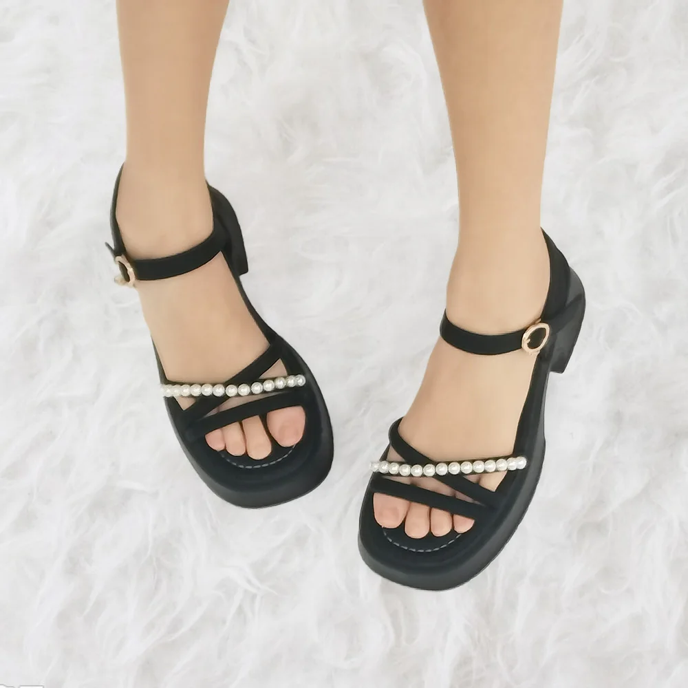 Square Heel Platform Sports Sandals Women Shoes Summer New Pearl Cross Strap Women's Sandals Open Toe Comfortable Fashion Shoes.
Square Heel Platform Sports Sandals Women Shoes Summer New Pearl Cross Strap Women's Sandals Open Toe Comfortable Fashion Shoes.