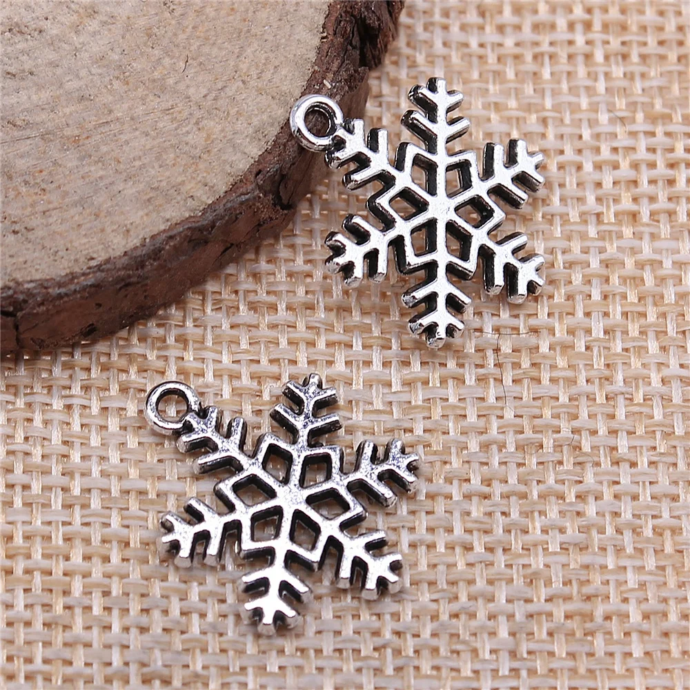 120pcs 17x22mm Snowflake Pendant Charms Wholesale Antique Silver Color For Jewelry Making Zinc Alloy Jewelry Findings
120pcs 17x22mm Snowflake Pendant Charms Wholesale Antique Silver Color For Jewelry Making Zinc Alloy Jewelry Findings