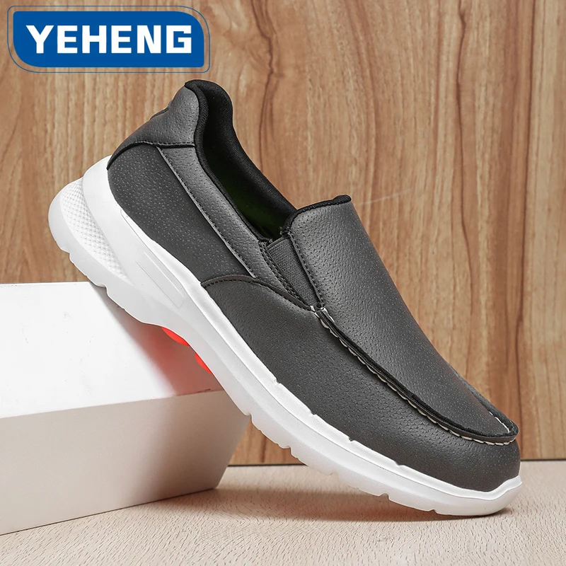 Fashion Casual Shoes Mens Sneakers Lightweight Comfortable Slip-on Leather Waterproof Non-slip Outdoor Walking Shoes Chef Men
Fashion Casual Shoes Mens Sneakers Lightweight Comfortable Slip-on Leather Waterproof Non-slip Outdoor Walking Shoes Chef Men